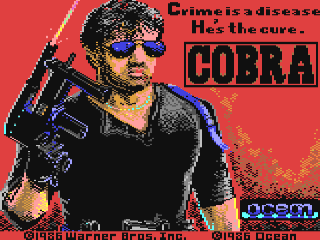 Cobra title screen for Commodore 64